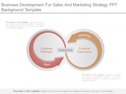 Business development for sales and marketing strategy ppt background template