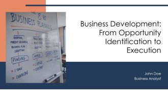 Business Development From Opportunity Identification To Execution PPT Graphics AT