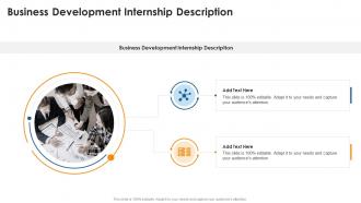 Business Development Internship Description In Powerpoint And Google Slides Cpb