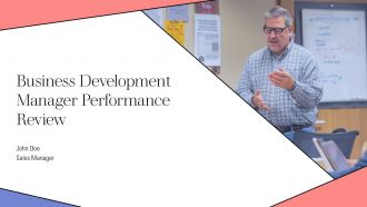 Business Development Manager Performance Review PPT Graphics AT