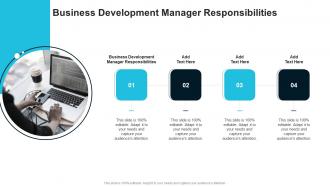 Business Development Manager Responsibilities In Powerpoint And Google Slides Cpb