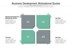 Business development motivational quotes ppt powerpoint presentation summary portfolio cpb