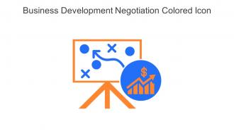 Business Development Negotiation Colored Icon In Powerpoint Pptx Png And Editable Eps Format