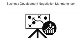 Business Development Negotiation Monotone Icon In Powerpoint Pptx Png And Editable Eps Format