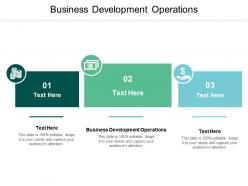 Business development operations ppt powerpoint presentation slides deck cpb