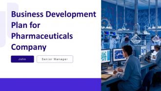 Business Development Plan For Pharmaceuticals Company PPT Mockup AT
