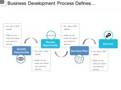 Business Development Process Defines Opportunity Review And Plan