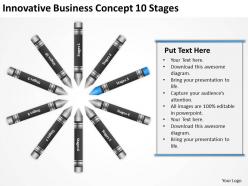 Business development process diagram innovative concept 10 stages powerpoint slides