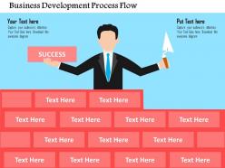 Business development process flow flat powerpoint design