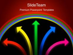 Business development process presentation colored arrows ppt slides powerpoint