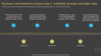 Business Development Process Step 3 Establish Process Overview Of Business Development Ideas