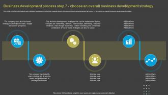 Business Development Process Step 7 Choose An Overall Overview Of Business Development Ideas