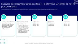 Business Development Process Step 9 Determine Whether Business Development Best Practices