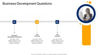 Business Development Questions In Powerpoint And Google Slides Cpb