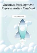 Business Development Representative Playbook Report Sample Example Document
