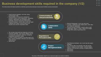 Business Development Skills Required In The Company Overview Of Business Development Ideas