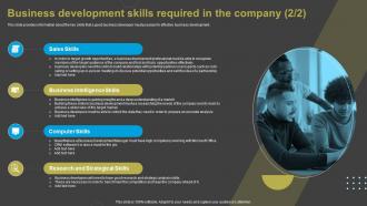Business Development Skills Required In The Company Overview Of Business Development Ideas Impressive Multipurpose