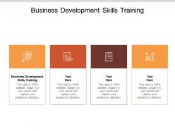 Business development skills training ppt powerpoint presentation file infographic template cpb