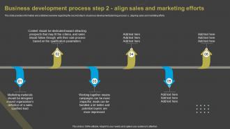 Business Development Step 2 Align Sales And Marketing Overview Of Business Development Ideas