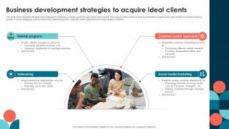 Business Development Strategies To Acquire Ideal Clients