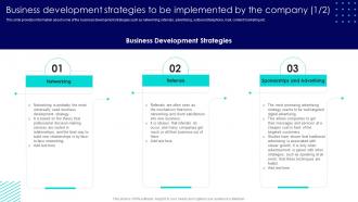 Business Development Strategies To Be Implemented By The Business Development Best Practices