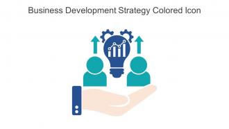 Business Development Strategy Colored Icon In Powerpoint Pptx Png And Editable Eps Format