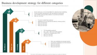 Business Development Strategy For Different Categories FMCG Manufacturing Company