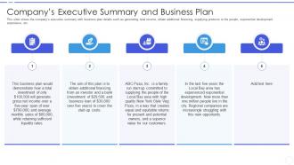 Business development strategy for startups companys executive summary and business plan