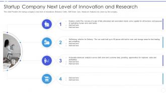 Business development strategy for startups startup company next level of innovation and research