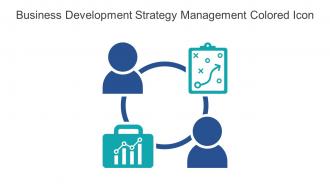 Business Development Strategy Management Colored Icon In Powerpoint Pptx Png And Editable Eps Format