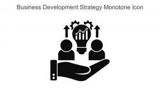 Business Development Strategy Monotone Icon In Powerpoint Pptx Png And Editable Eps Format