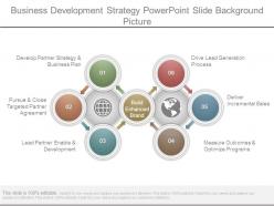 Business development strategy powerpoint slide background picture