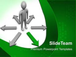 Business development strategy template choose way ppt powerpoint