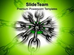 Business Development Strategy Template Templates Chain Security Teamwork Ppt Powerpoint