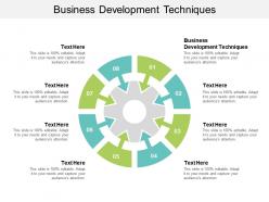 Business development techniques ppt powerpoint presentation icon inspiration cpb