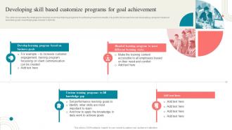 Business Development Training Developing Skill Based Customize Programs For Goal Achievement