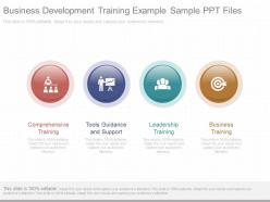 Business development training example sample ppt files