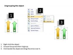 Business diagram 2 parallel directional arrows powerpoint slides