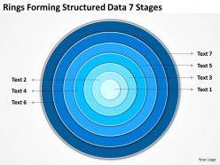 Business diagram examples rings forming structured data 7 stages powerpoint slides