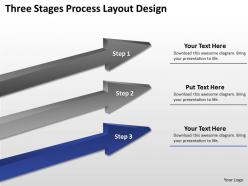 Business diagram examples three stages process layout design powerpoint templates