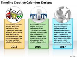 Business diagram examples timeline creative calenders designs powerpoint templates