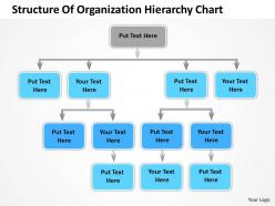 Business diagram templates structure of organization hierarchy chart powerpoint slides