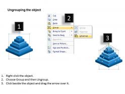 Business diagrams templates 3d pyramid structure analysis 6 stages powerpoint