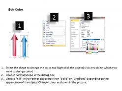 Business diagrams templates 4 stages vertical arrows pointing upwards powerpoint