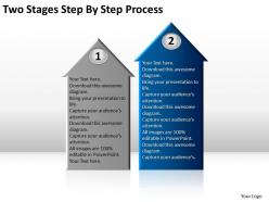 Business diagrams two stages step by process powerpoint templates ppt backgrounds for slides