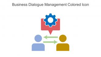 Business Dialogue Management Colored Icon In Powerpoint Pptx Png And Editable Eps Format