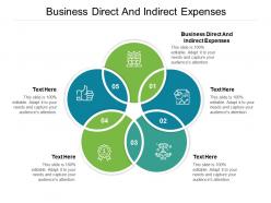 Business direct and indirect expenses ppt powerpoint presentation summary show cpb