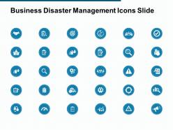Business disaster management icons slide treat social c254 ppt powerpoint presentation file template