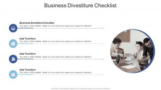 Business Divestiture Checklist In Powerpoint And Google Slides Cpb