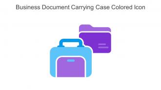 Business Document Carrying Case Colored Icon In Powerpoint Pptx Png And Editable Eps Format